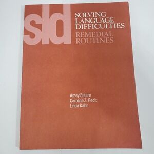 Solving Language Difficulties Remedial Routines by Steere, Peck & Kahn Book PB